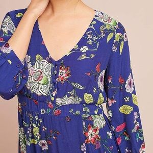 Beautiful Blue Anthropologie Dress